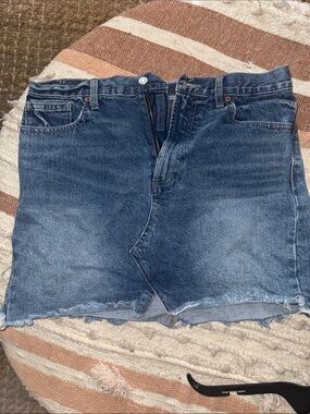Classic Blue Denim Skirt